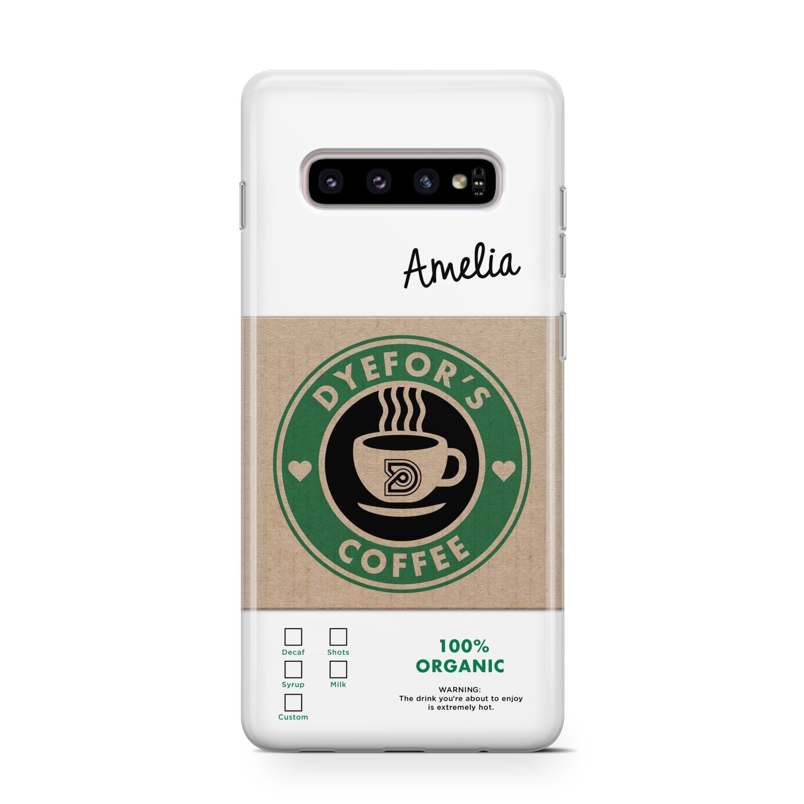 Coffee Cup Personalised Protective Samsung Galaxy Case