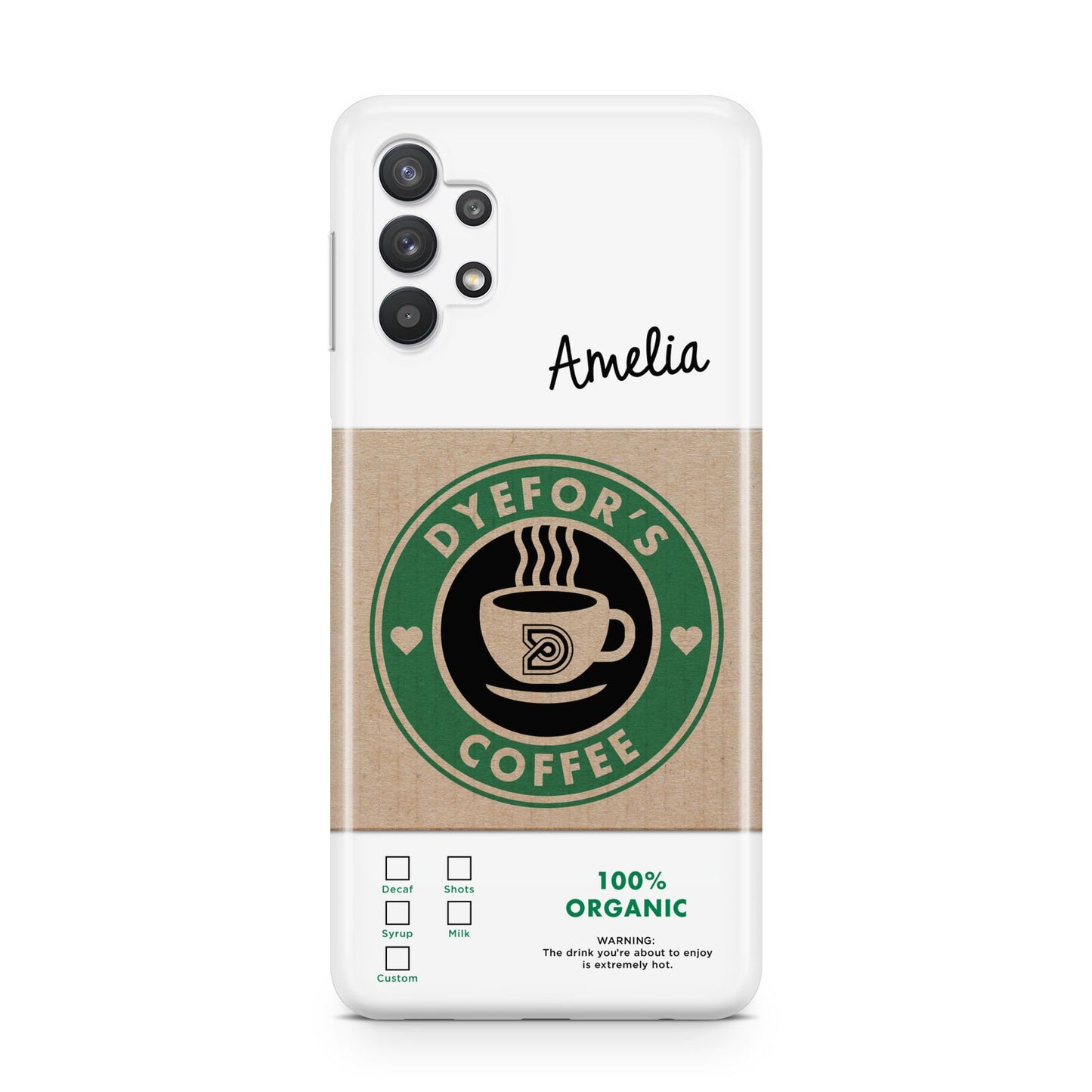 Coffee Cup Personalised Samsung A32 5G Case