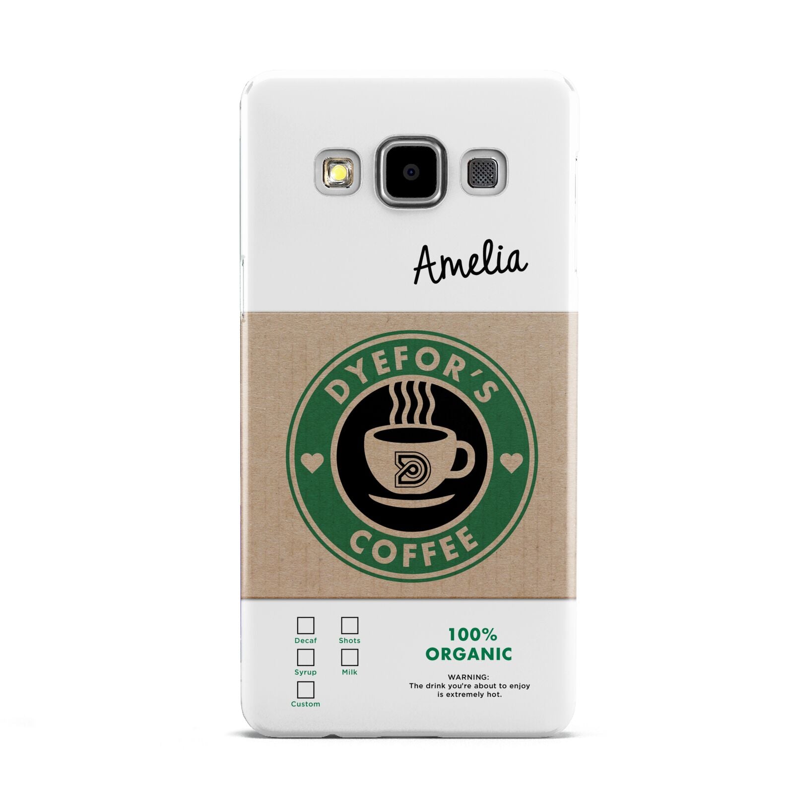 Coffee Cup Personalised Samsung Galaxy A5 Case