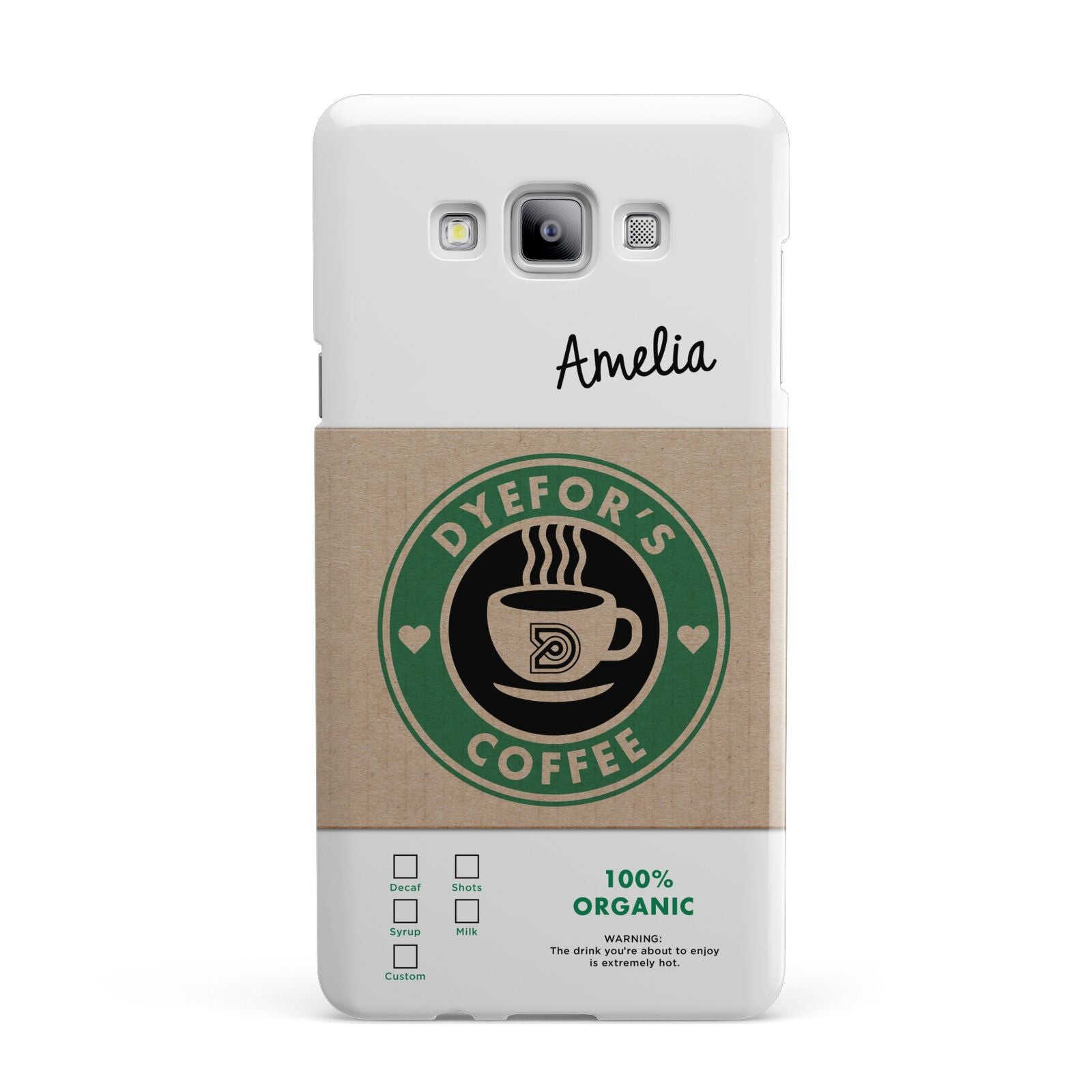 Coffee Cup Personalised Samsung Galaxy A7 2015 Case