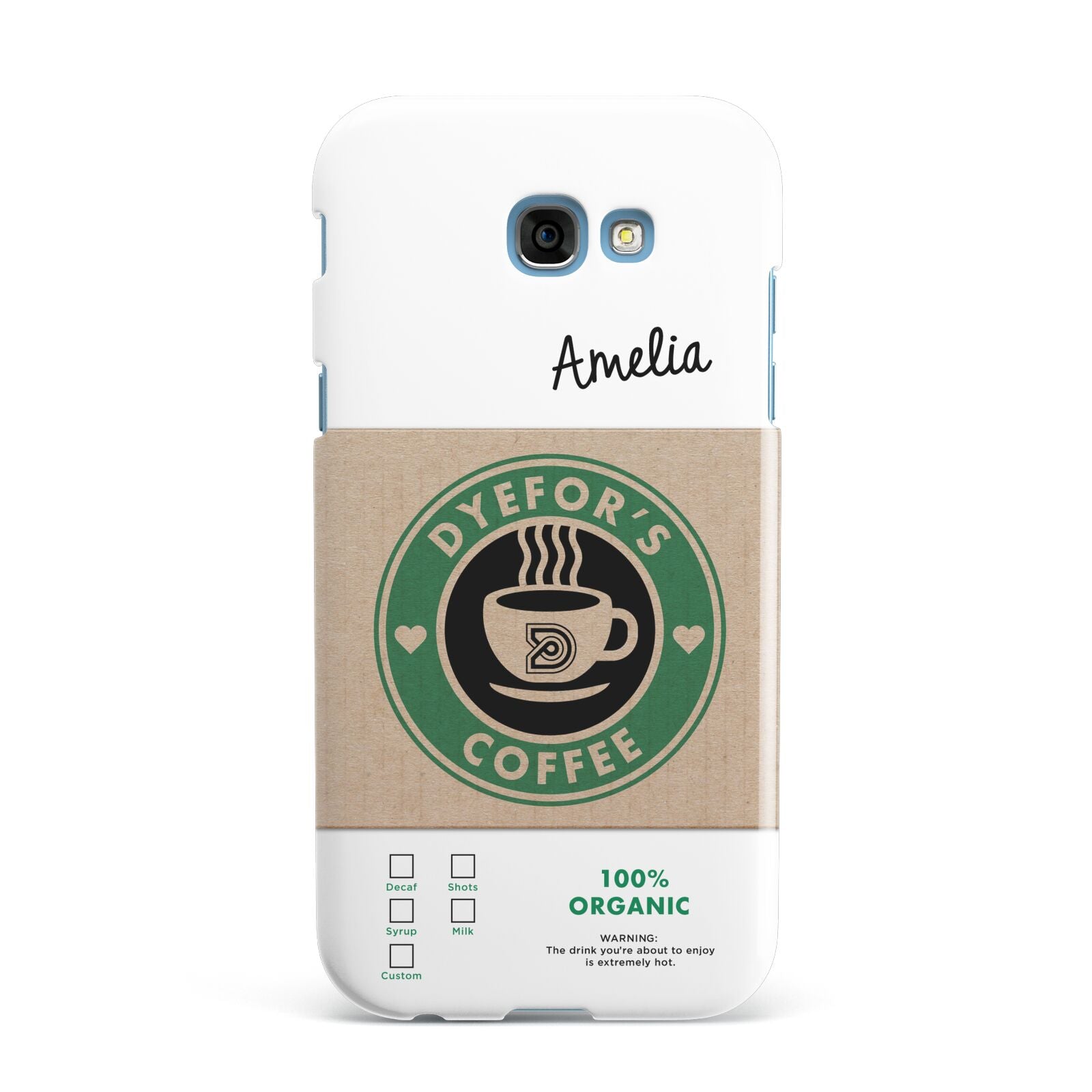 Coffee Cup Personalised Samsung Galaxy A7 2017 Case