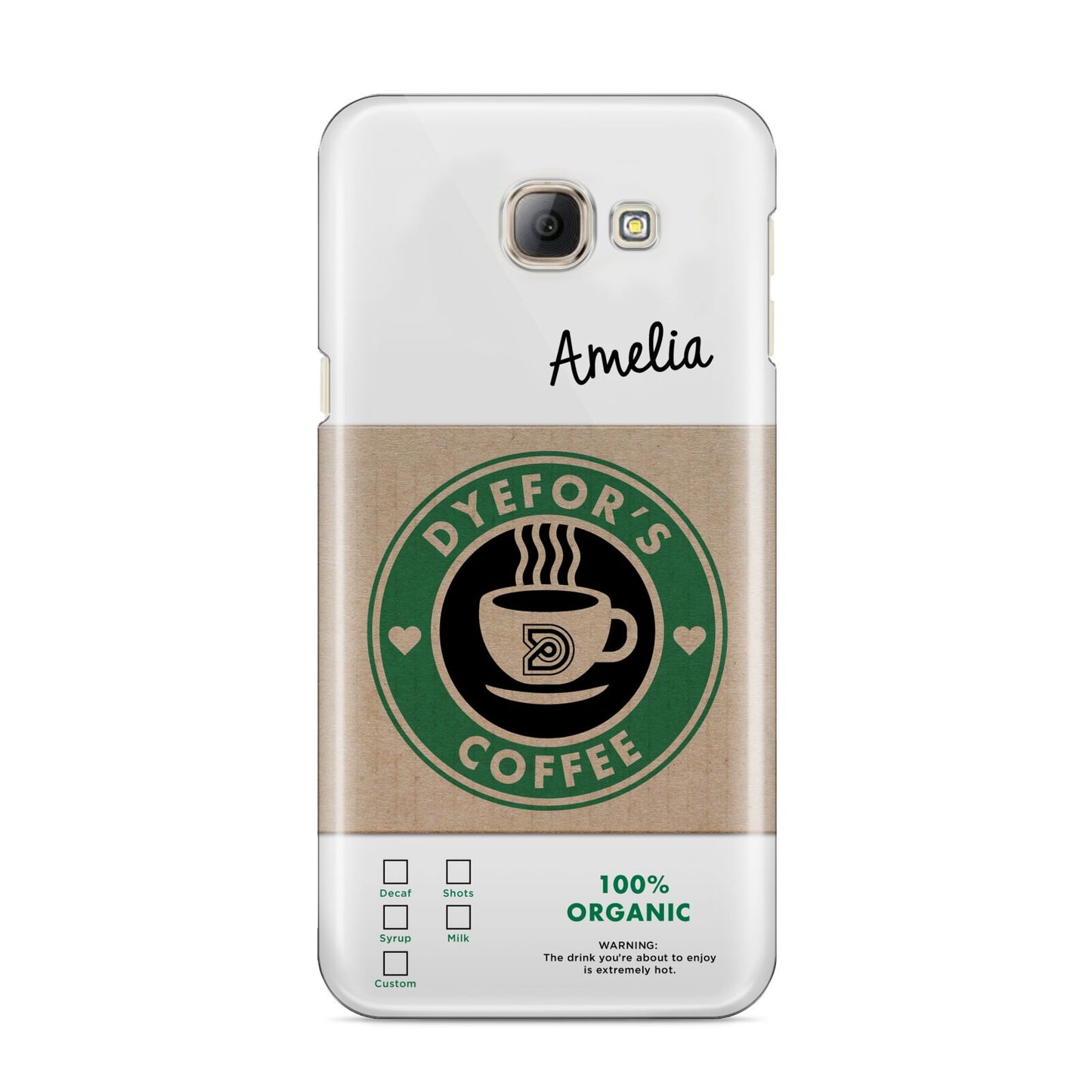 Coffee Cup Personalised Samsung Galaxy A8 2016 Case