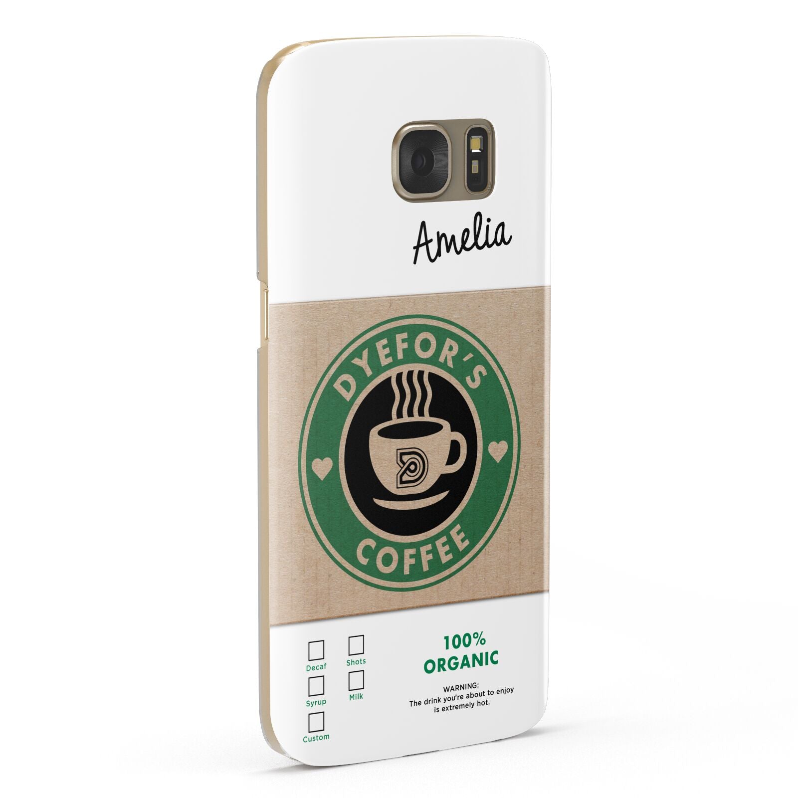 Coffee Cup Personalised Samsung Galaxy Case Fourty Five Degrees