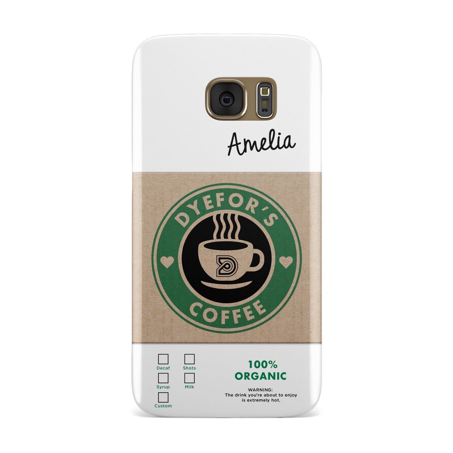 Coffee Cup Personalised Samsung Galaxy Case