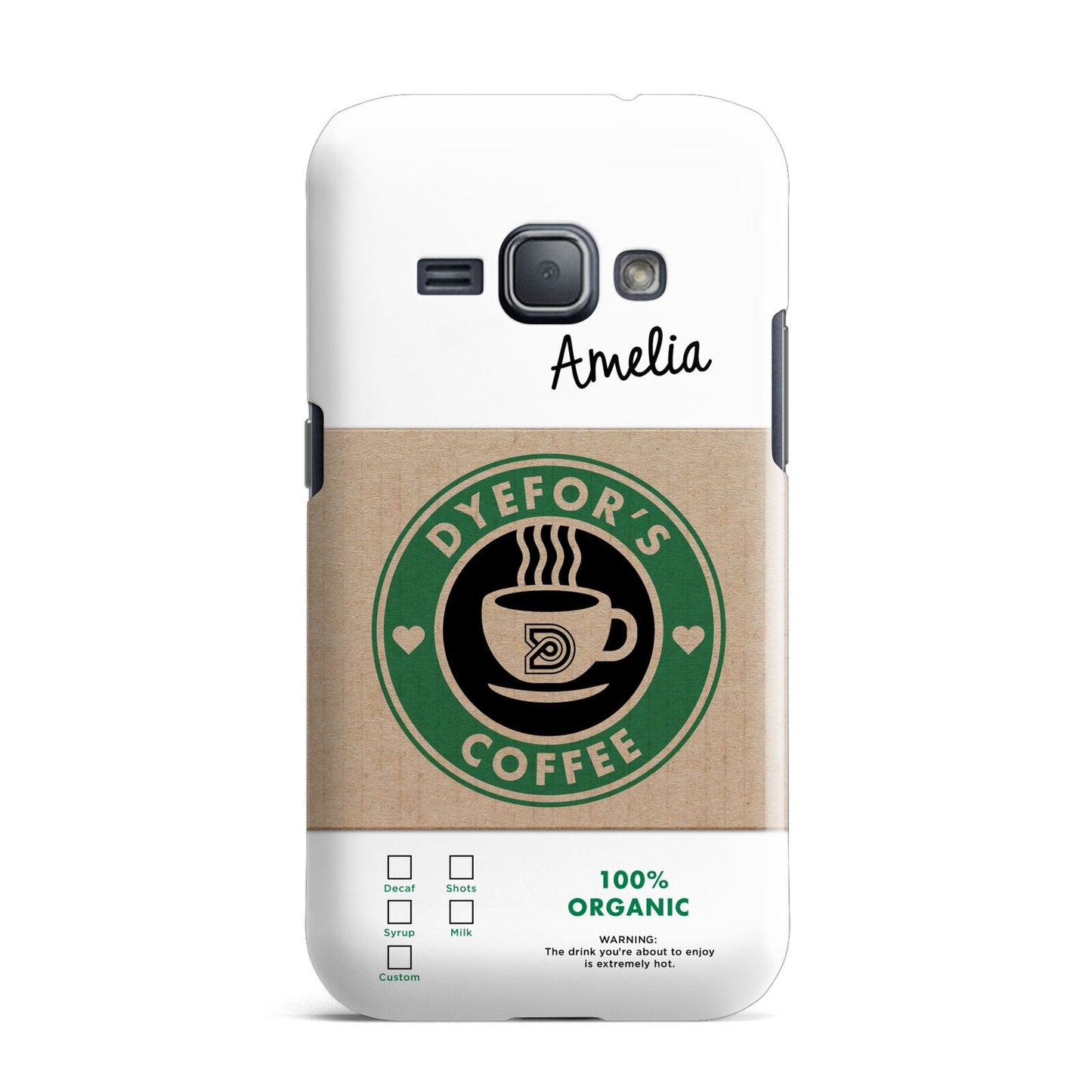 Coffee Cup Personalised Samsung Galaxy J1 2016 Case