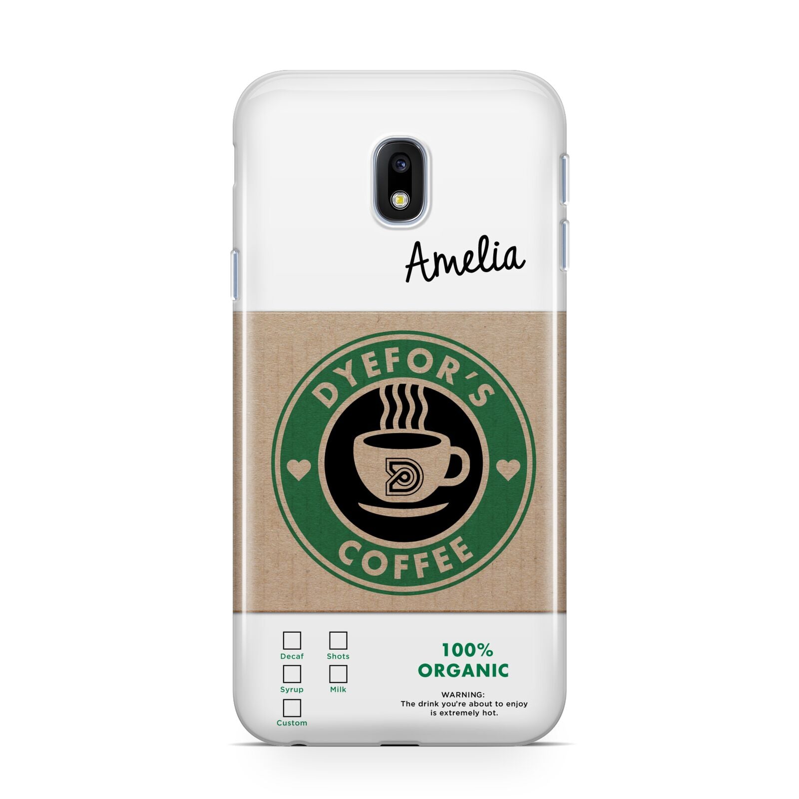 Coffee Cup Personalised Samsung Galaxy J3 2017 Case