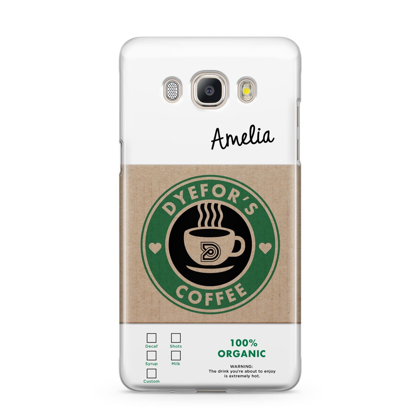 Coffee Cup Personalised Samsung Galaxy J5 2016 Case