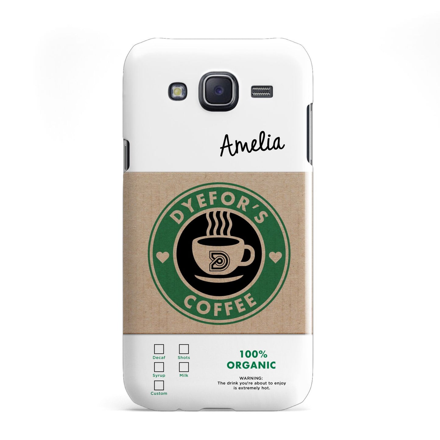 Coffee Cup Personalised Samsung Galaxy J5 Case