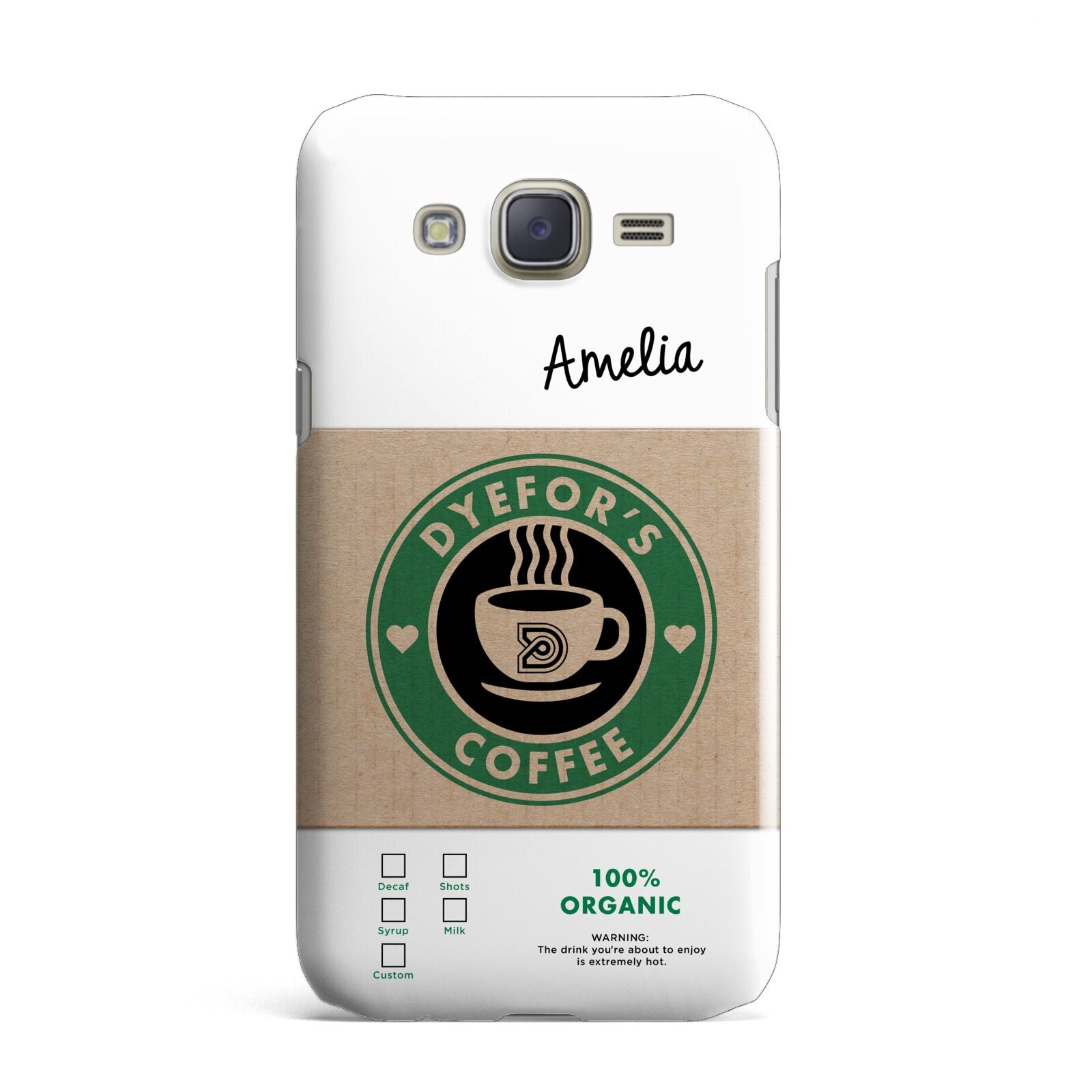 Coffee Cup Personalised Samsung Galaxy J7 Case