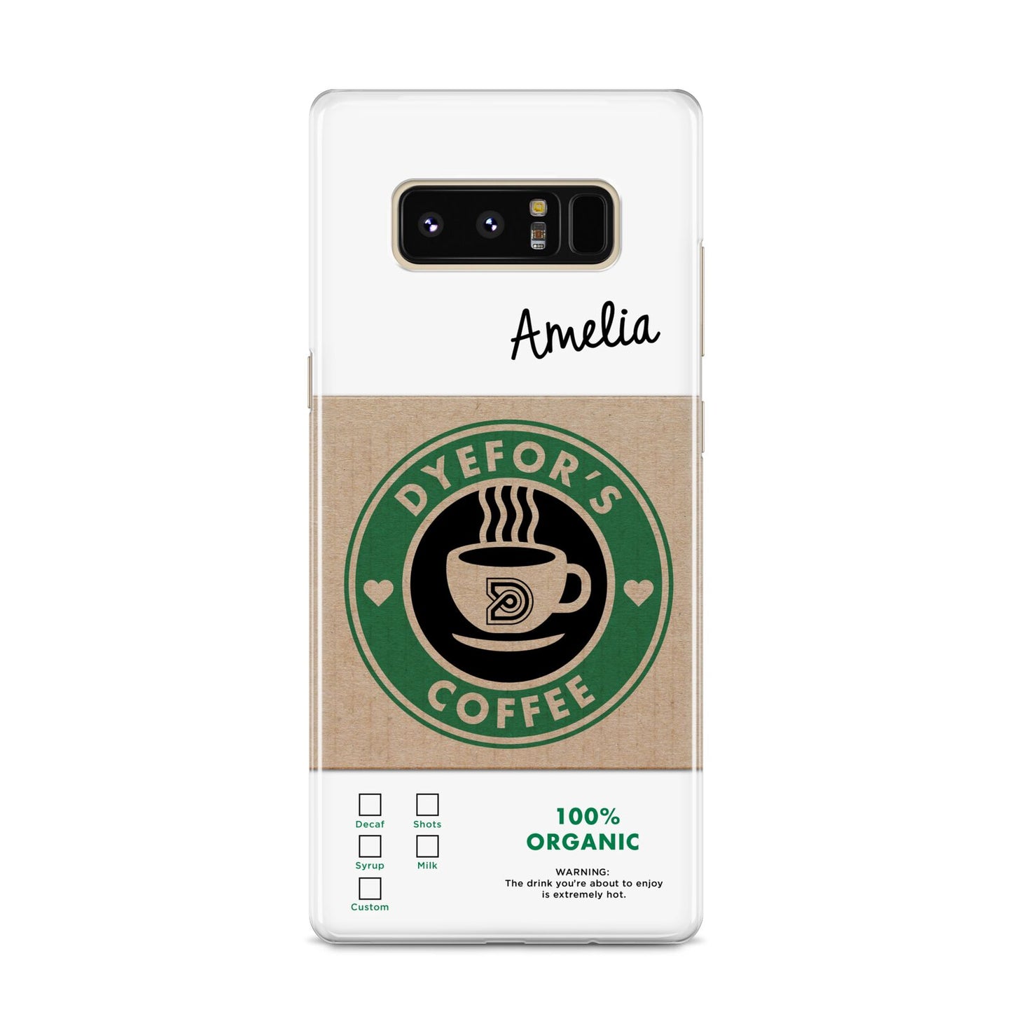 Coffee Cup Personalised Samsung Galaxy S8 Case