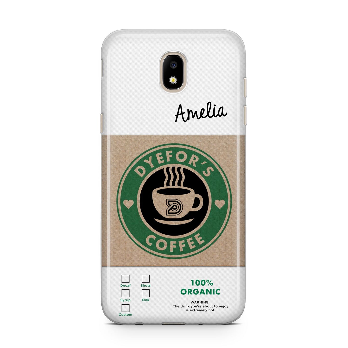 Coffee Cup Personalised Samsung J5 2017 Case