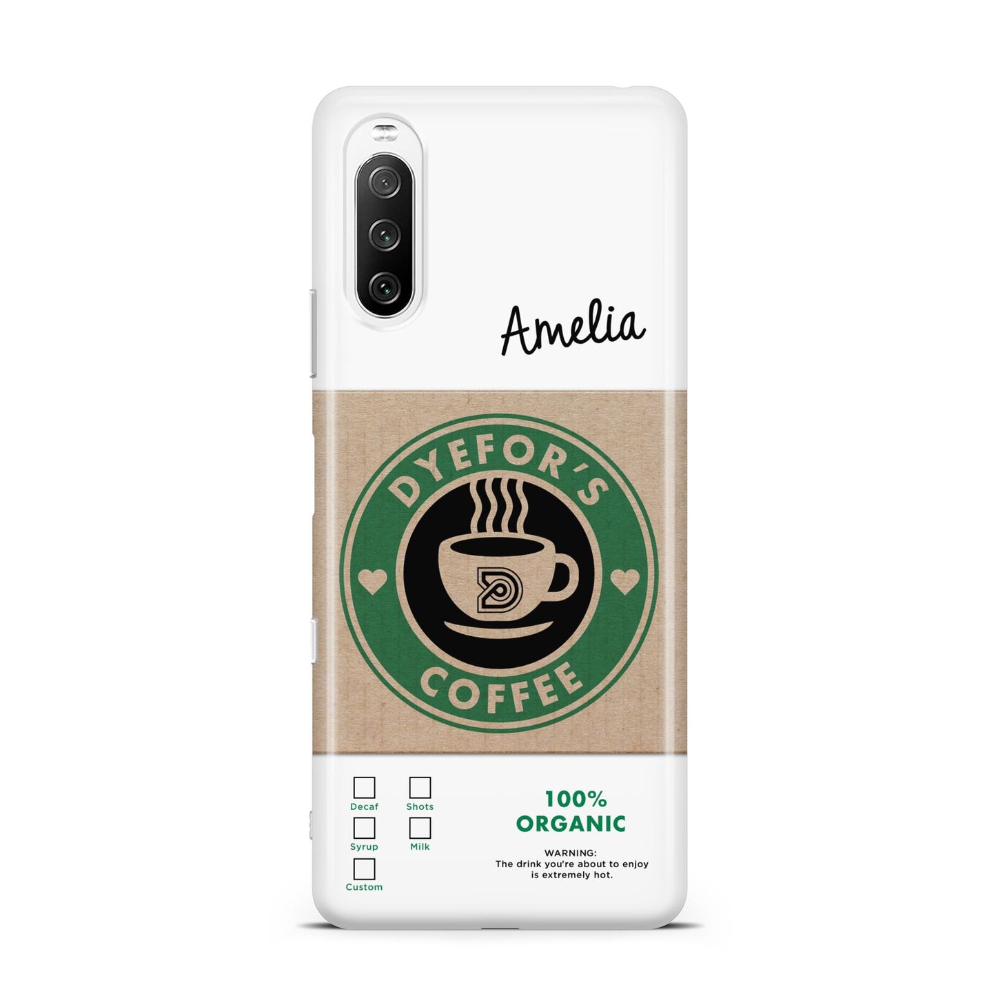 Coffee Cup Personalised Sony Xperia 10 III Case