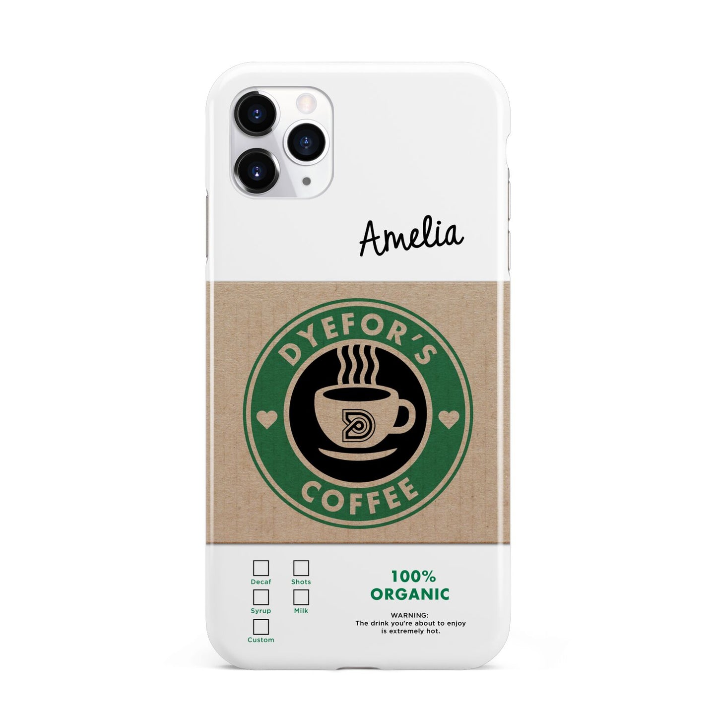 Coffee Cup Personalised iPhone 11 Pro Max 3D Tough Case