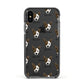 Cojack Icon with Name Apple iPhone Xs Impact Case Black Edge on Black Phone