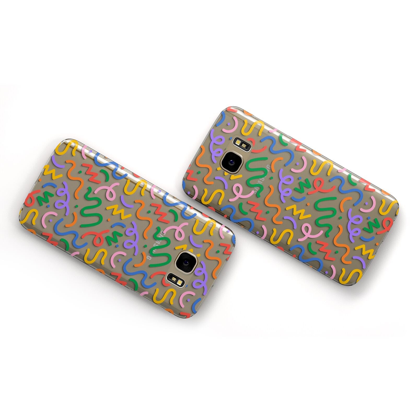 Colourful Doodle Samsung Galaxy Case Flat Overview