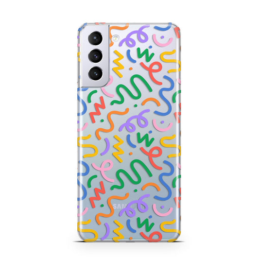Colourful Doodle Samsung S21 Plus Phone Case