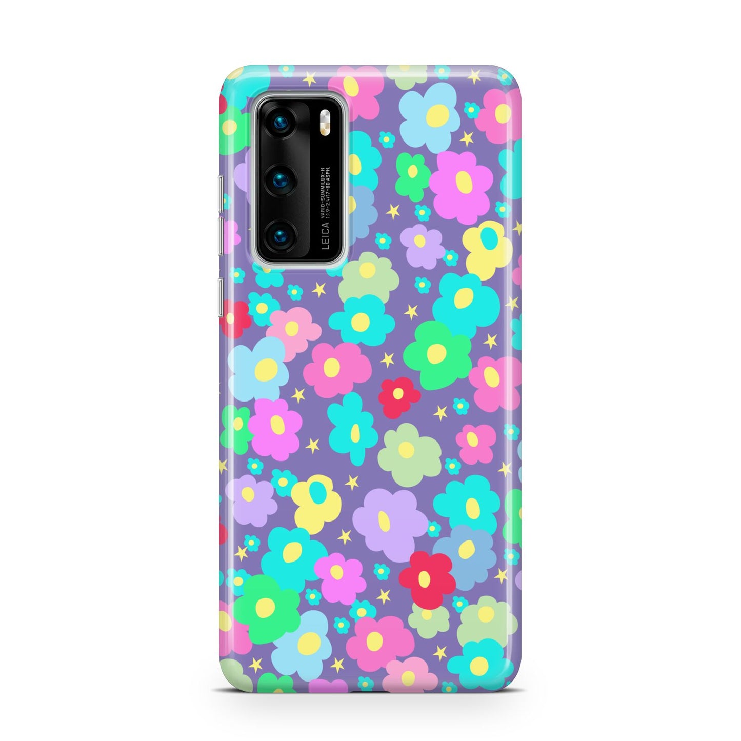 Colourful Flowers Huawei P40 Phone Case