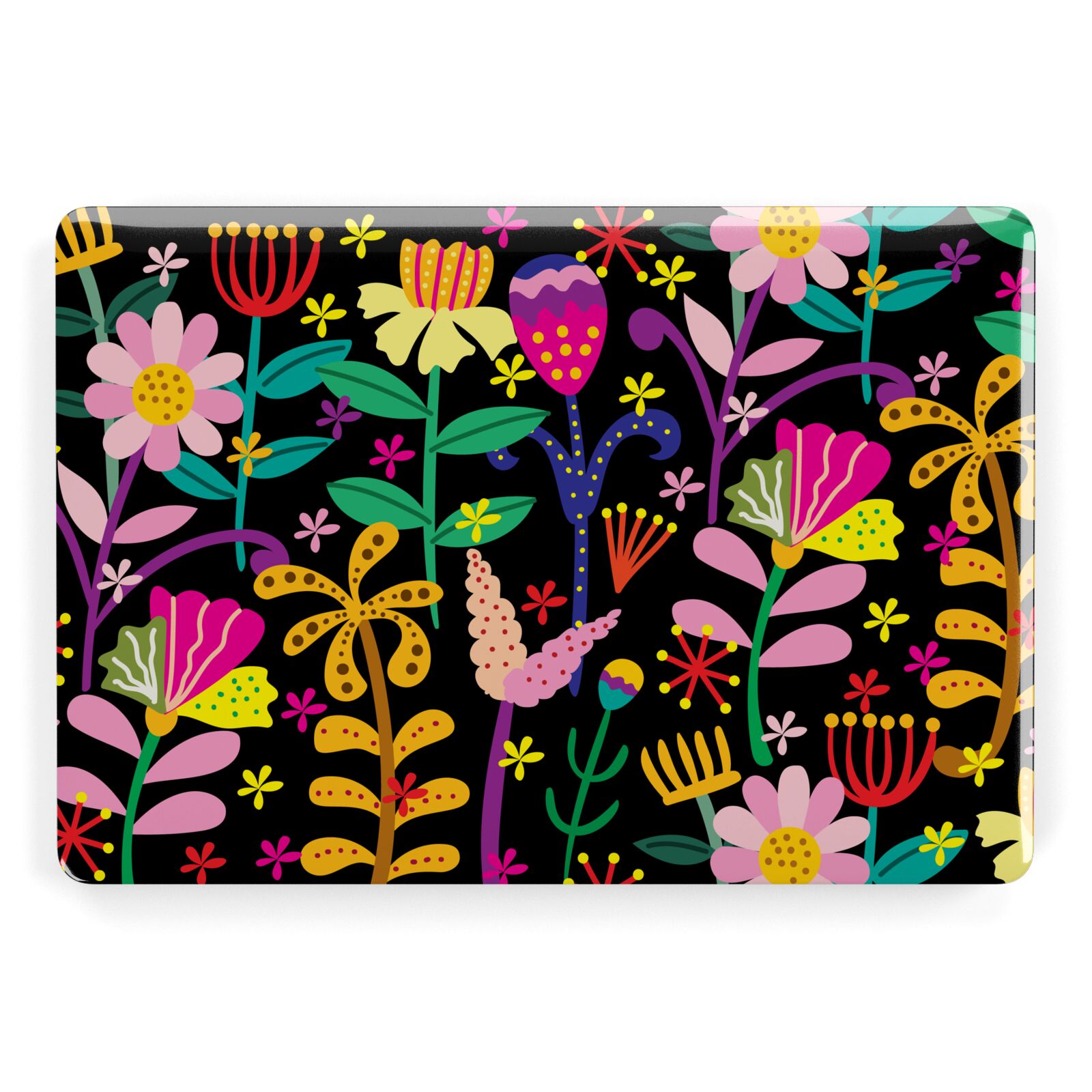 Colourful Flowery Apple MacBook Case