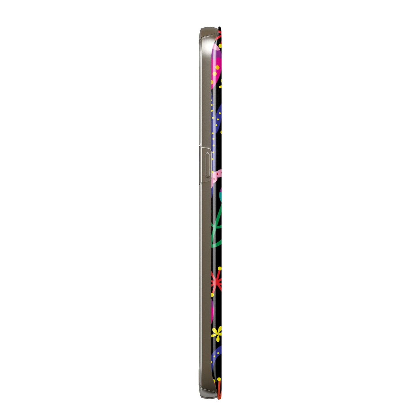 Colourful Flowery Samsung Galaxy Case Side View