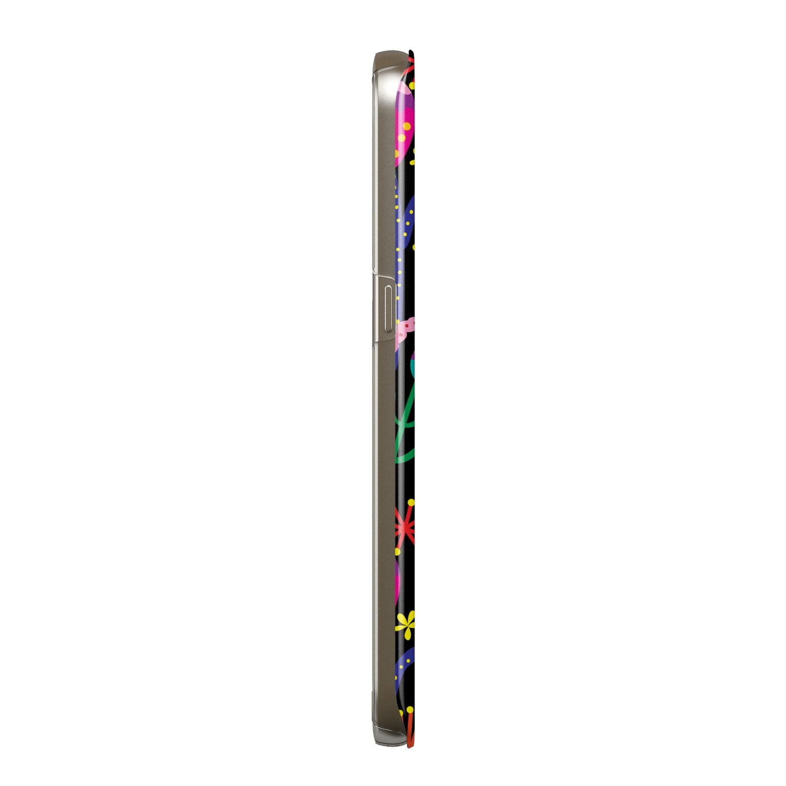 Colourful Flowery Samsung Galaxy Case Side View