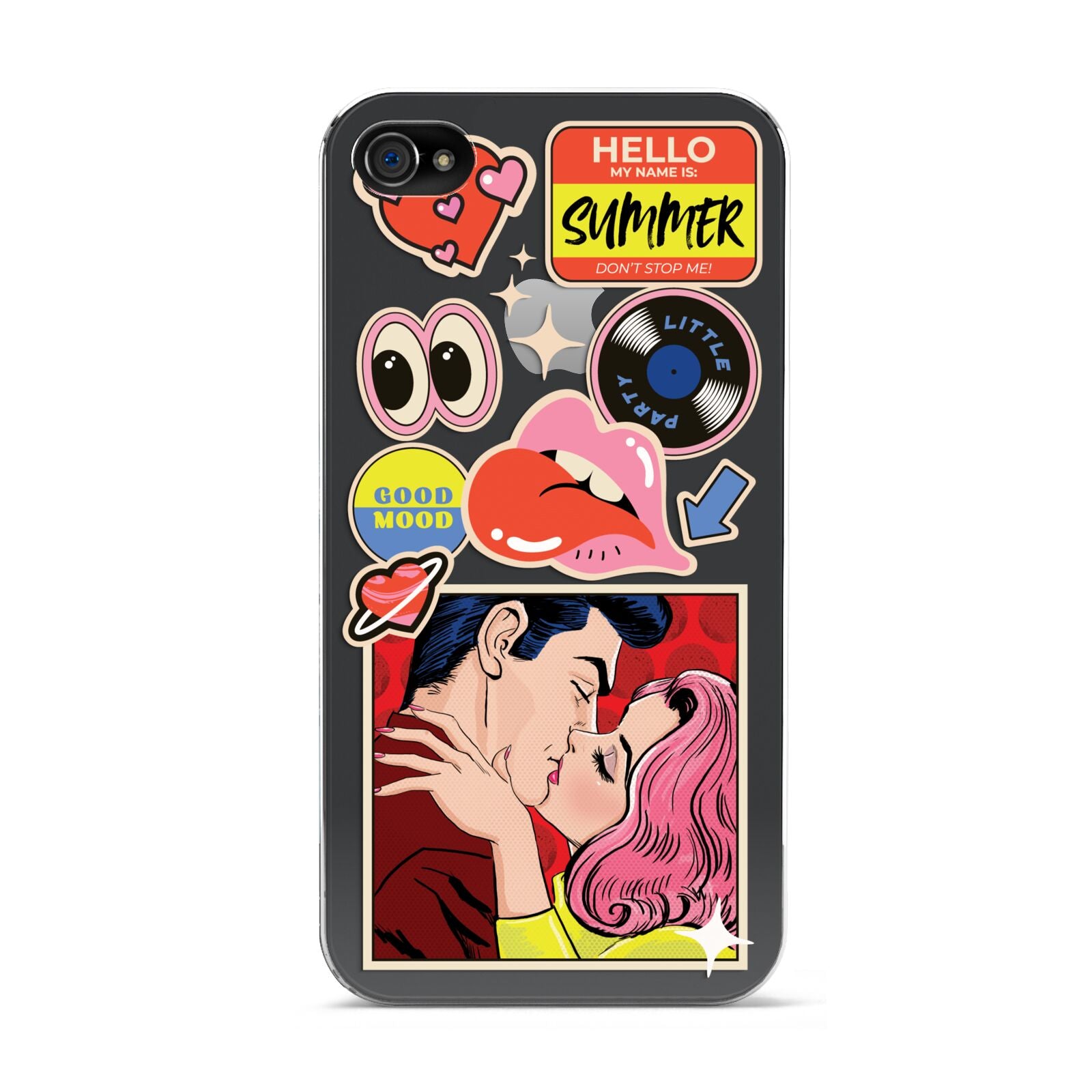 Comic Sticker Apple iPhone 4s Case