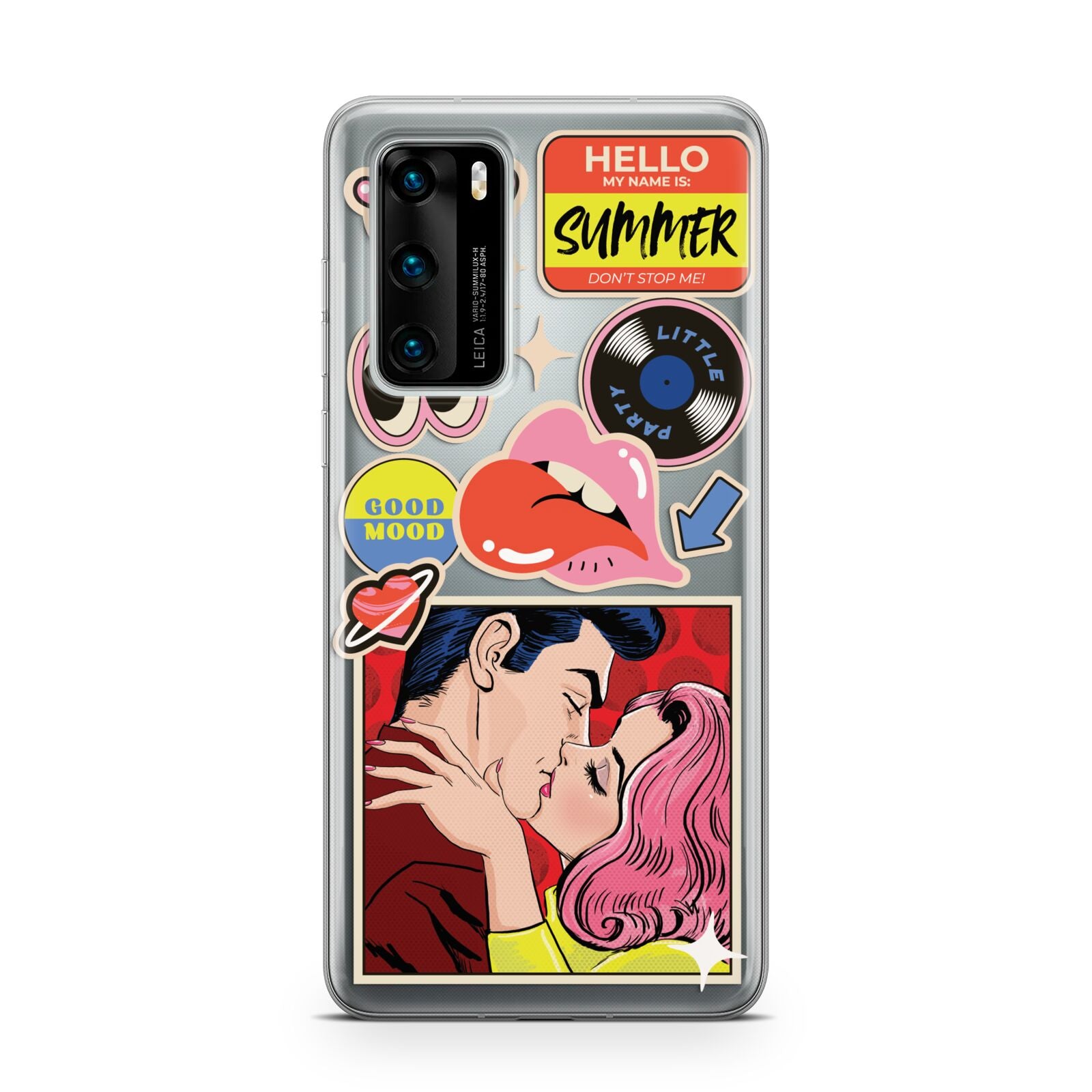 Comic Sticker Huawei P40 Phone Case