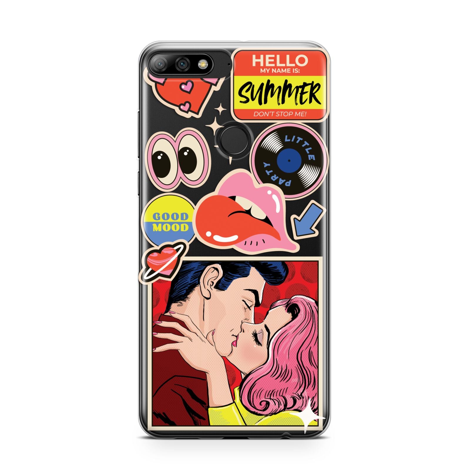 Comic Sticker Huawei Y7 2018