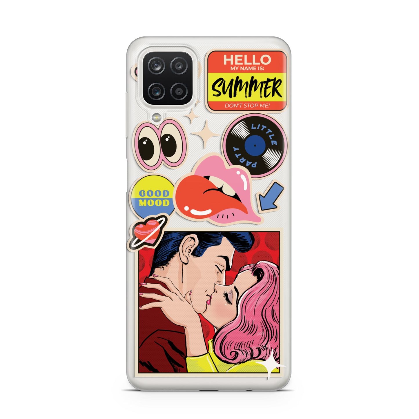 Comic Sticker Samsung A12 Case