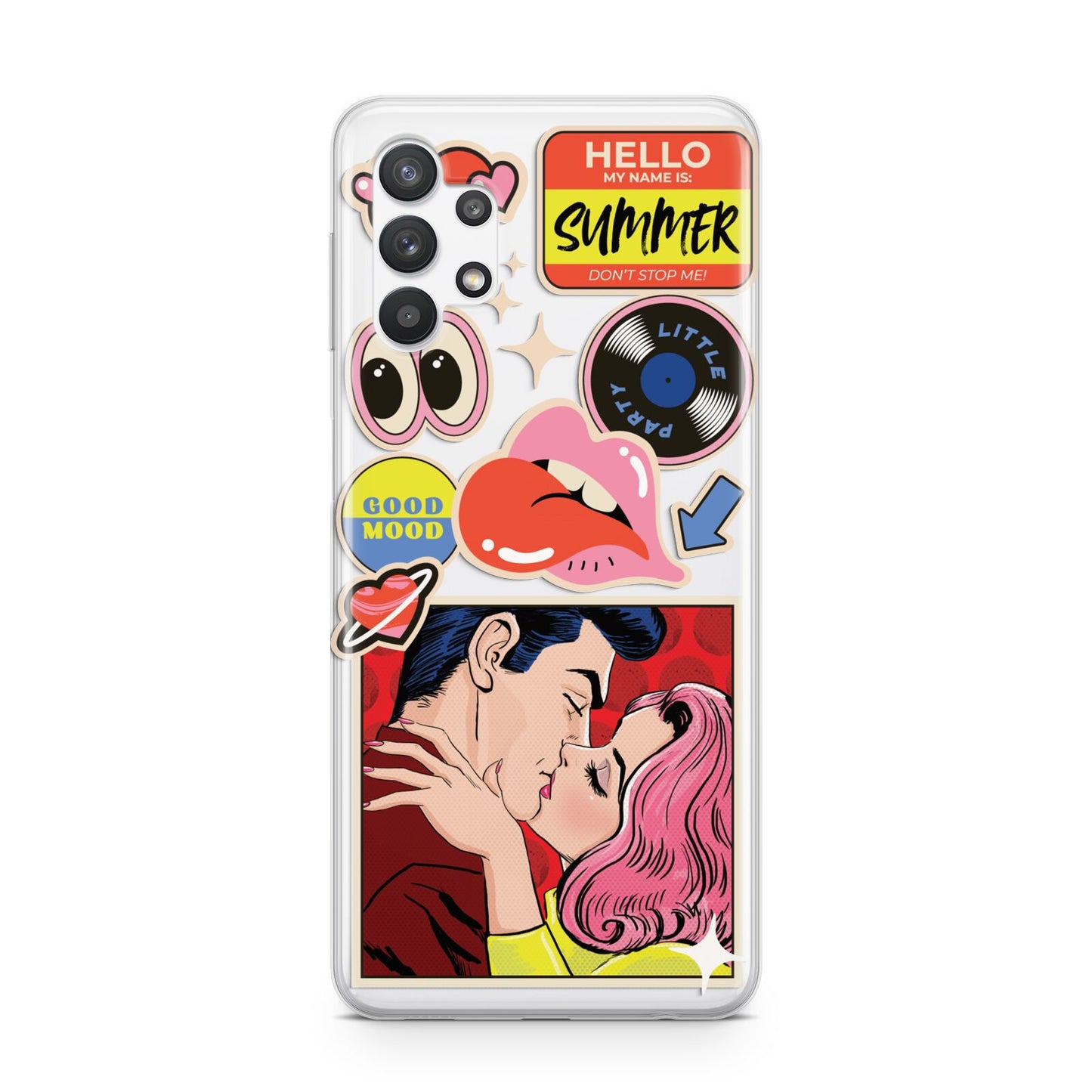 Comic Sticker Samsung A32 5G Case