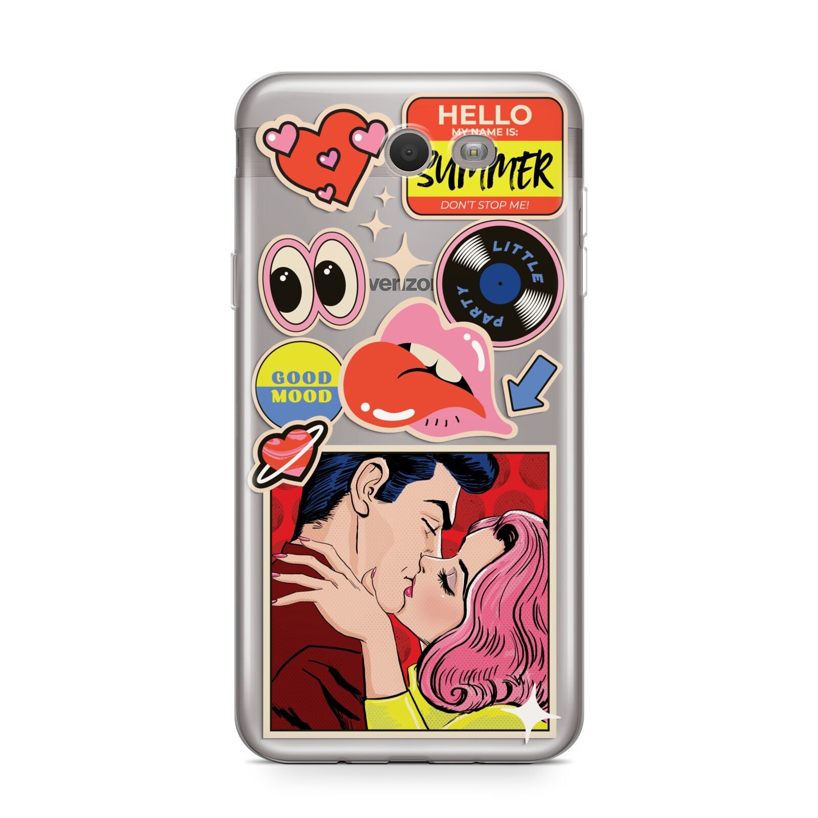 Comic Sticker Samsung Galaxy J7 2017 Case