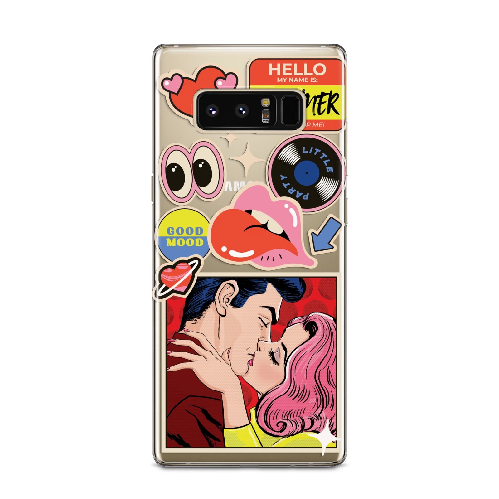 Comic Sticker Samsung Galaxy Note 8 Case