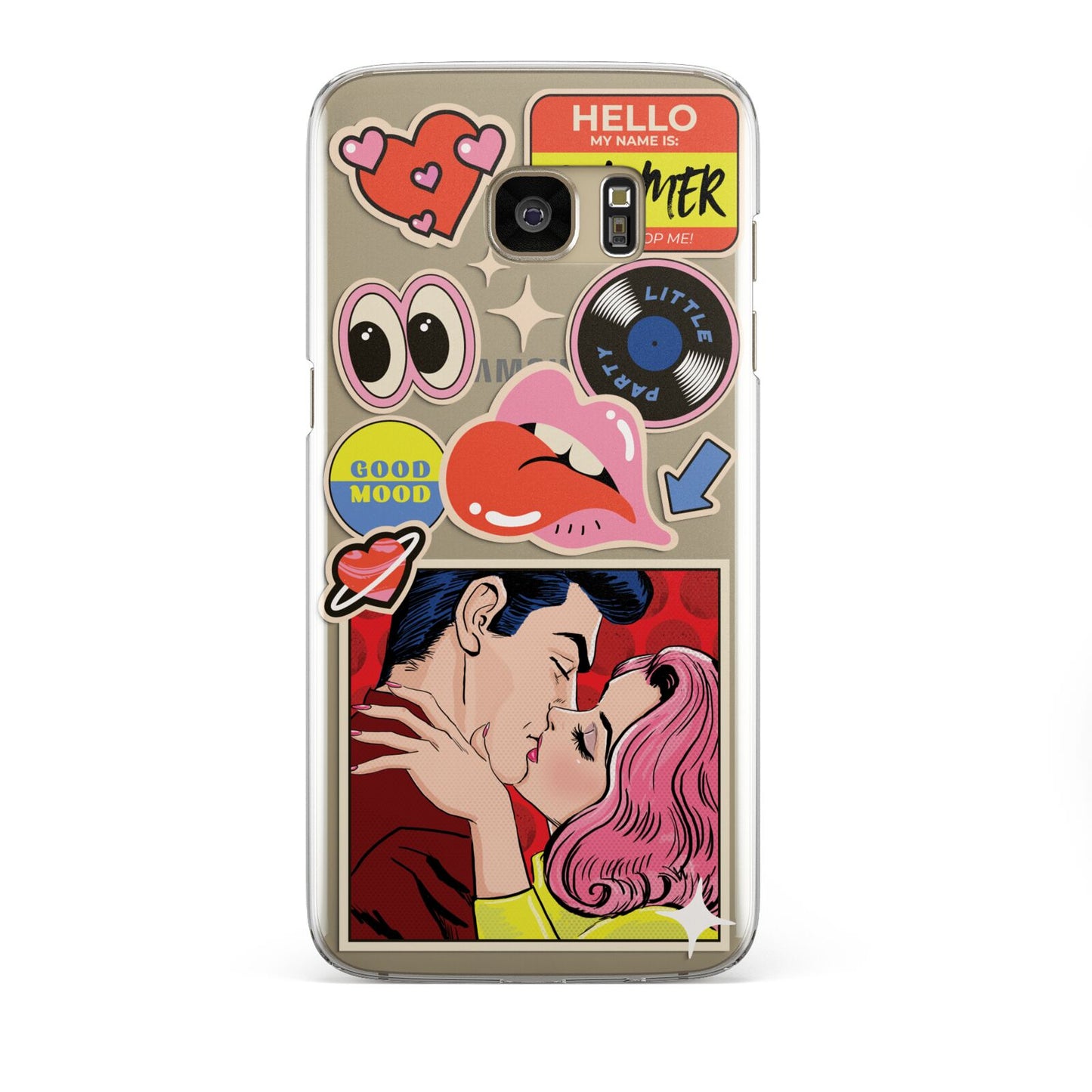 Comic Sticker Samsung Galaxy S7 Edge Case