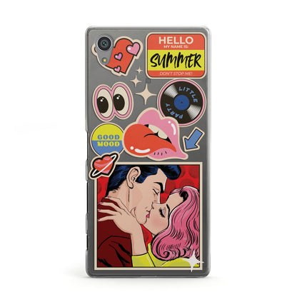 Comic Sticker Sony Xperia Case