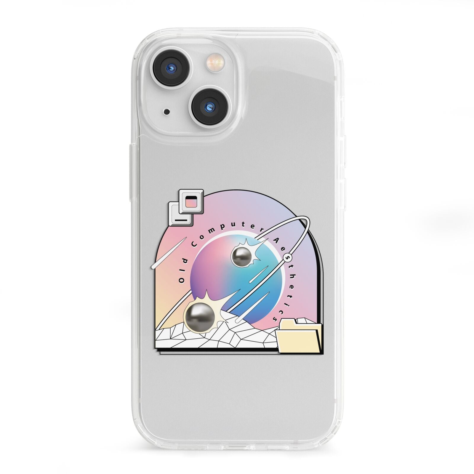 Computer Aesthetics iPhone 13 Mini Clear Bumper Case