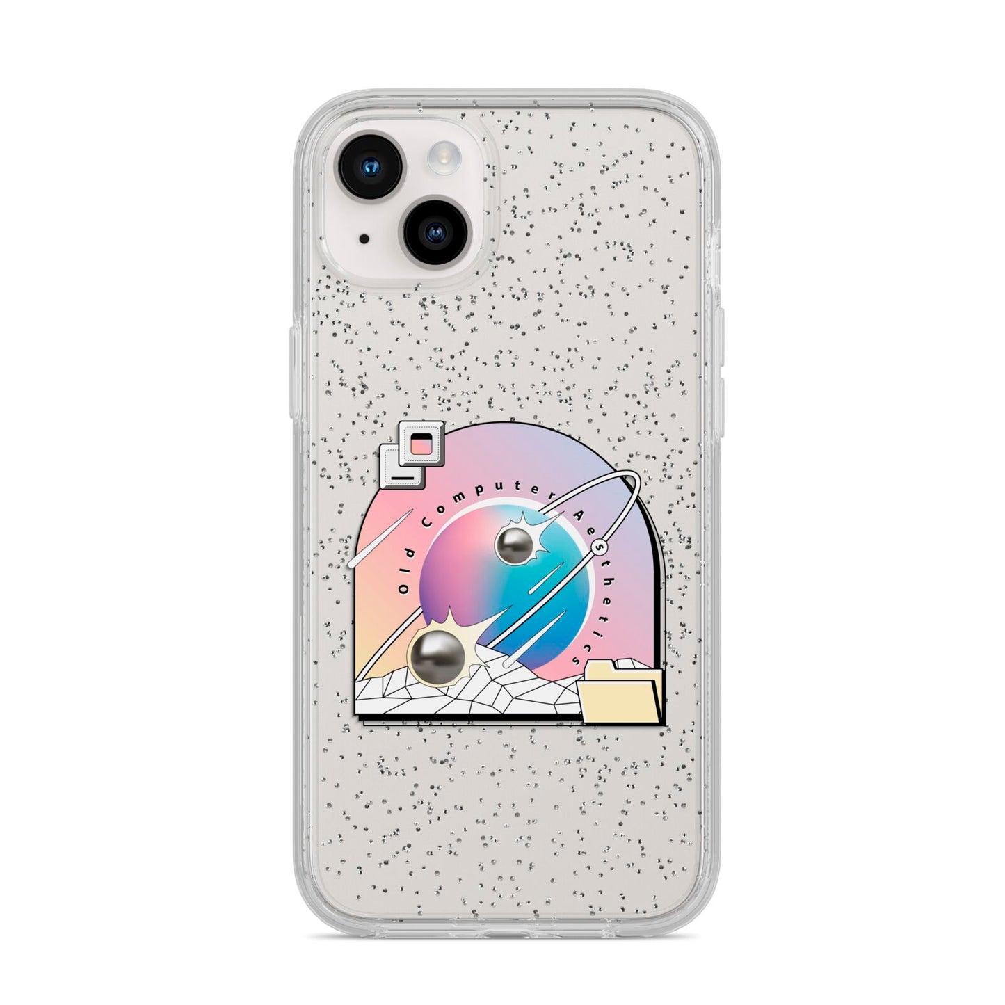 Computer Aesthetics iPhone 14 Plus Glitter Tough Case Starlight