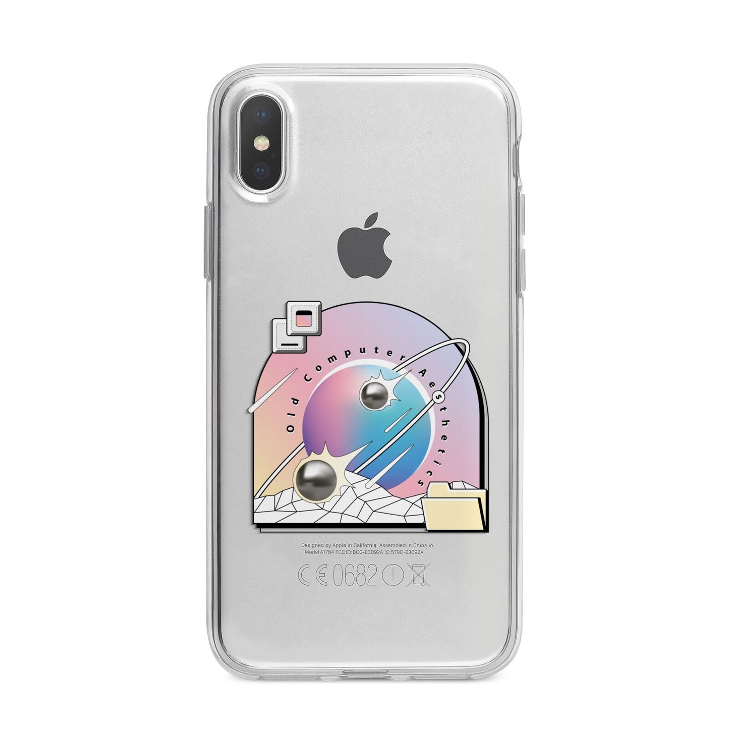 Computer Aesthetics iPhone X Bumper Case on Silver iPhone Alternative Image 1