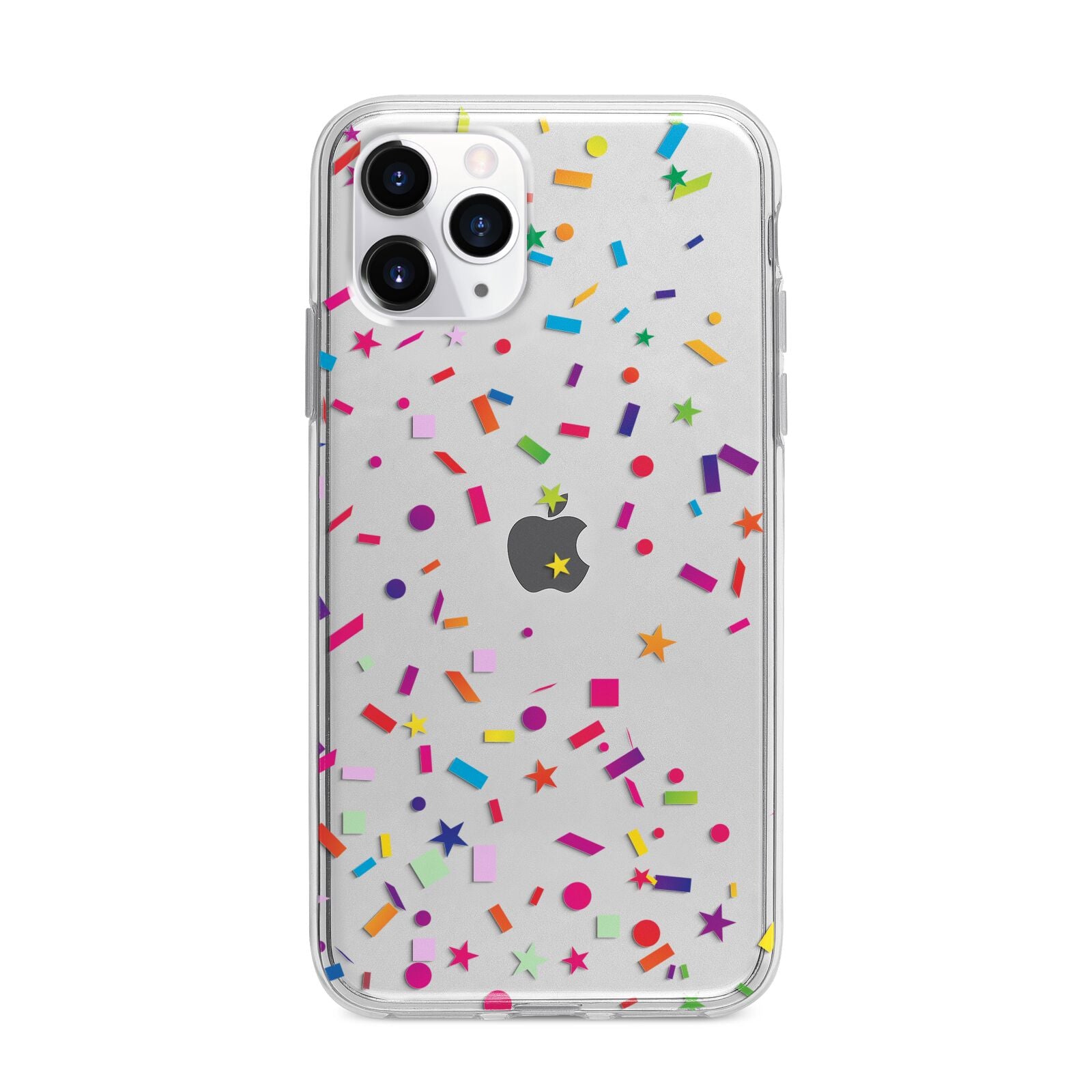 Confetti Apple iPhone 11 Pro Max in Silver with Bumper Case