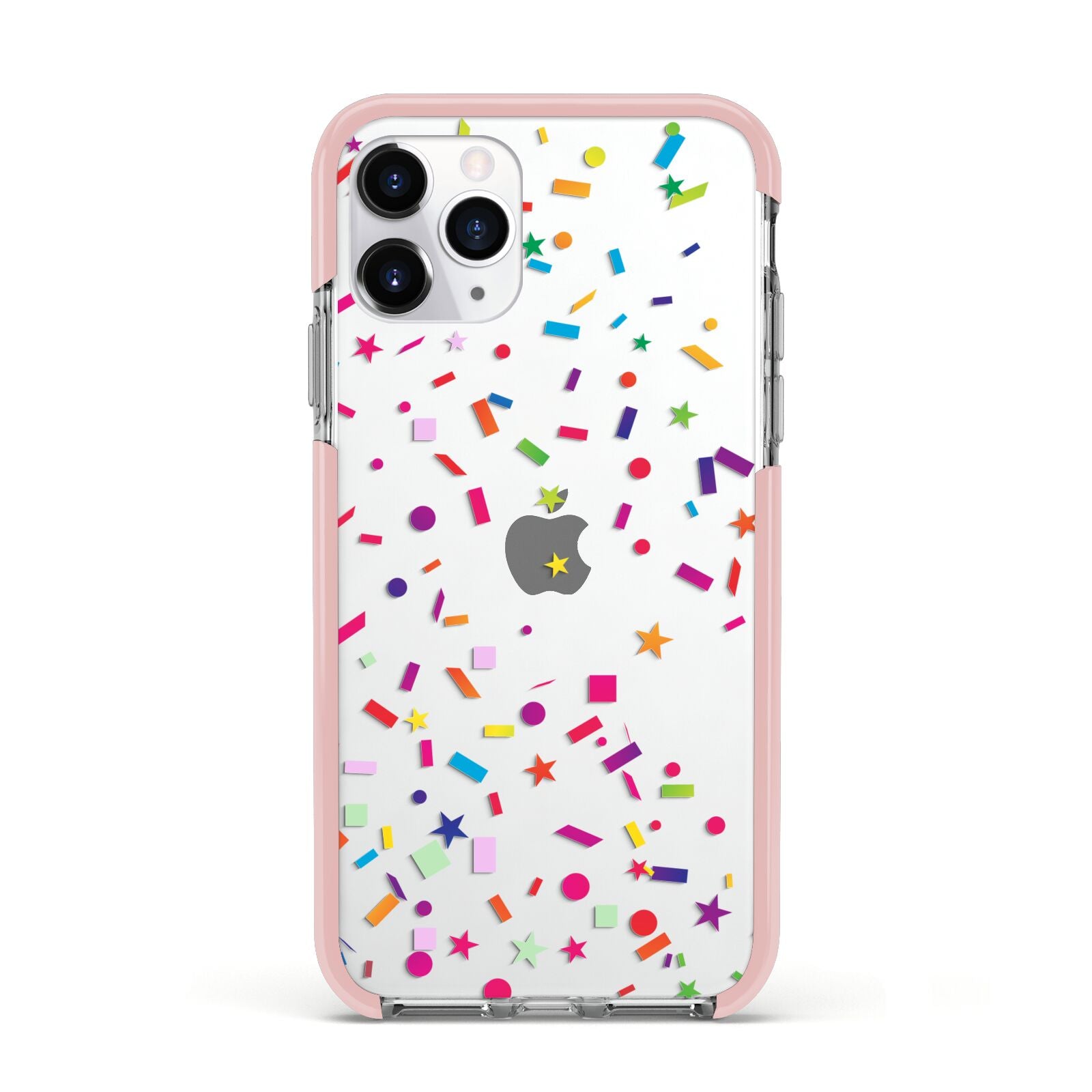 Confetti Apple iPhone 11 Pro in Silver with Pink Impact Case