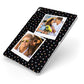 Confetti Heart Photo Apple iPad Case on Silver iPad Side View