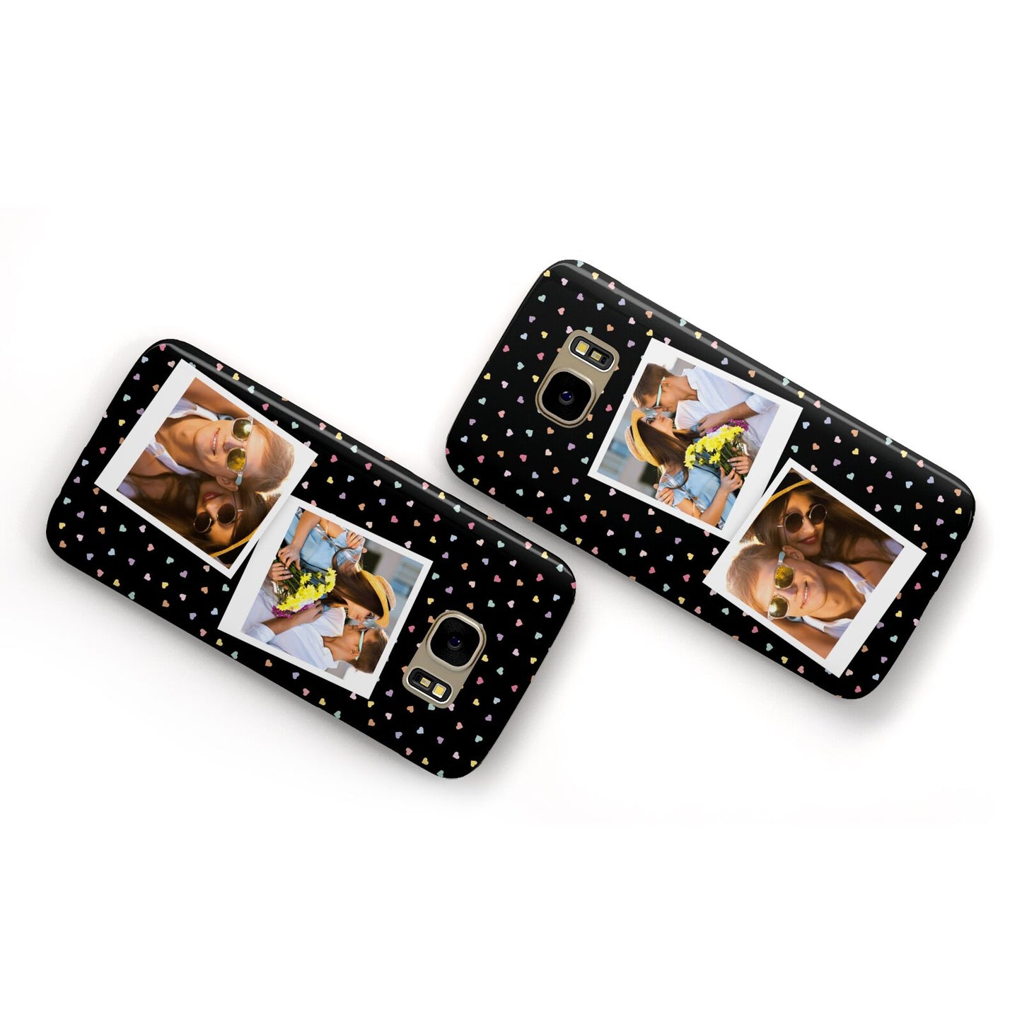 Confetti Heart Photo Samsung Galaxy Case Flat Overview