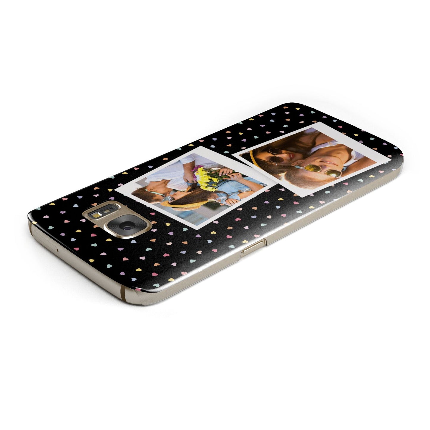 Confetti Heart Photo Samsung Galaxy Case Top Cutout