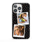 Confetti Heart Photo iPhone 13 Pro Clear Bumper Case