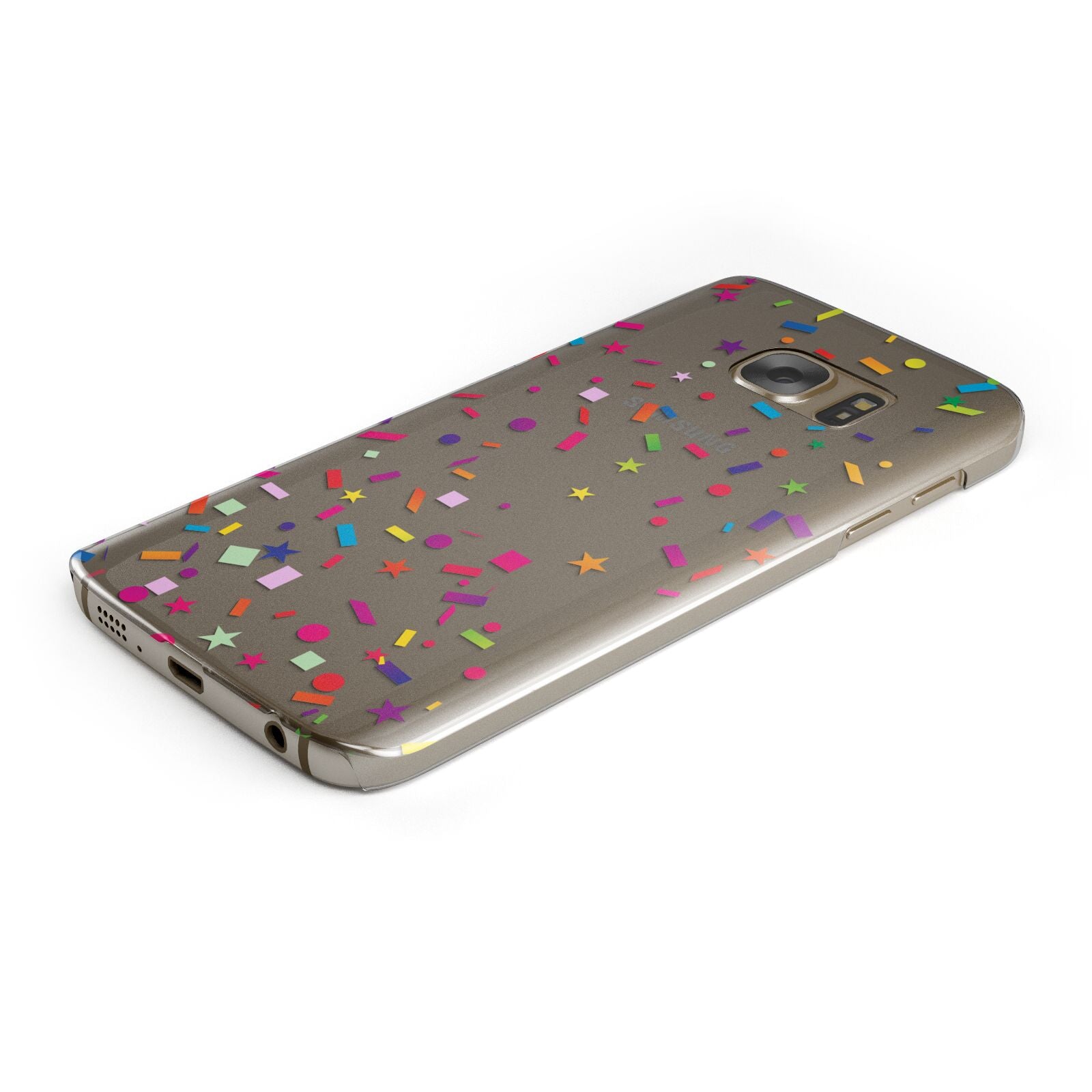 Confetti Protective Samsung Galaxy Case Angled Image