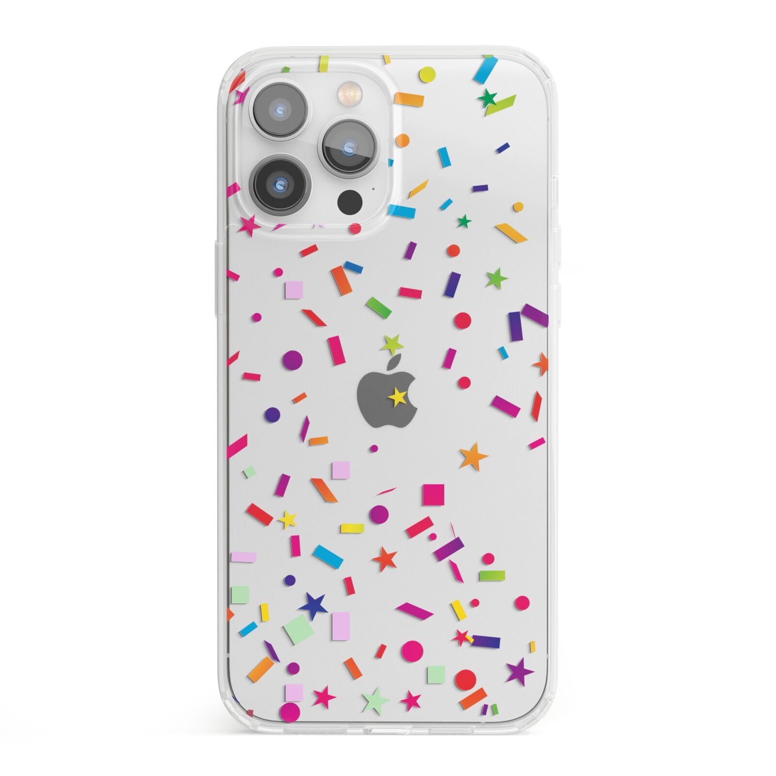 Confetti iPhone 13 Pro Max Clear Bumper Case