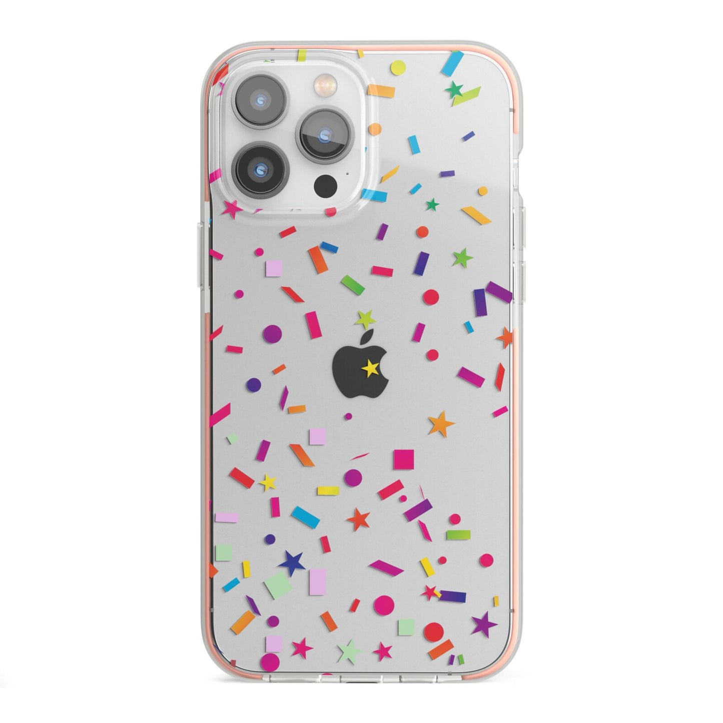 Confetti iPhone 13 Pro Max TPU Impact Case with Pink Edges