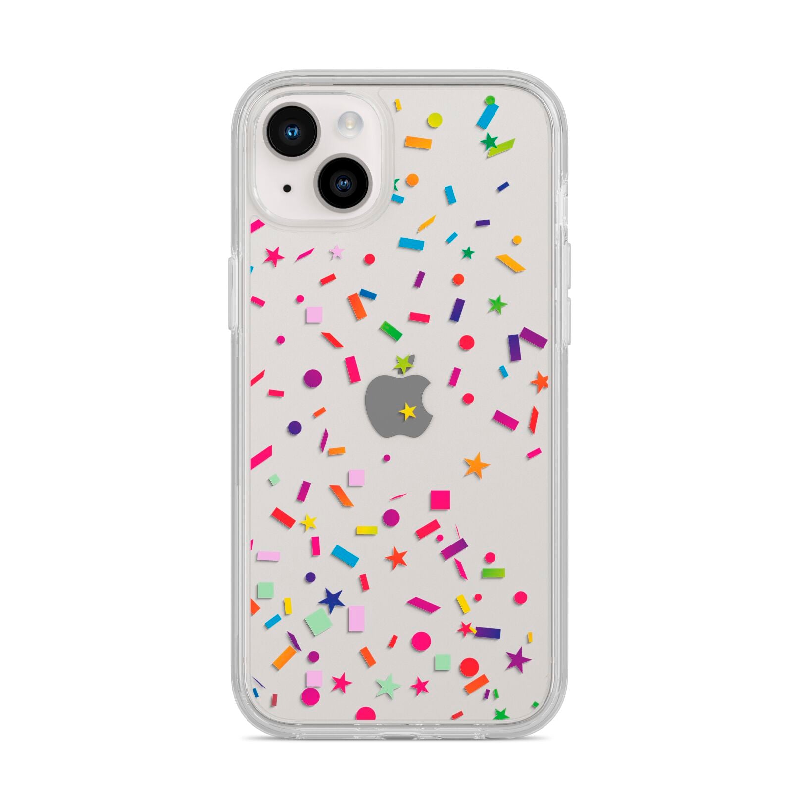 Confetti iPhone 14 Plus Clear Tough Case Starlight