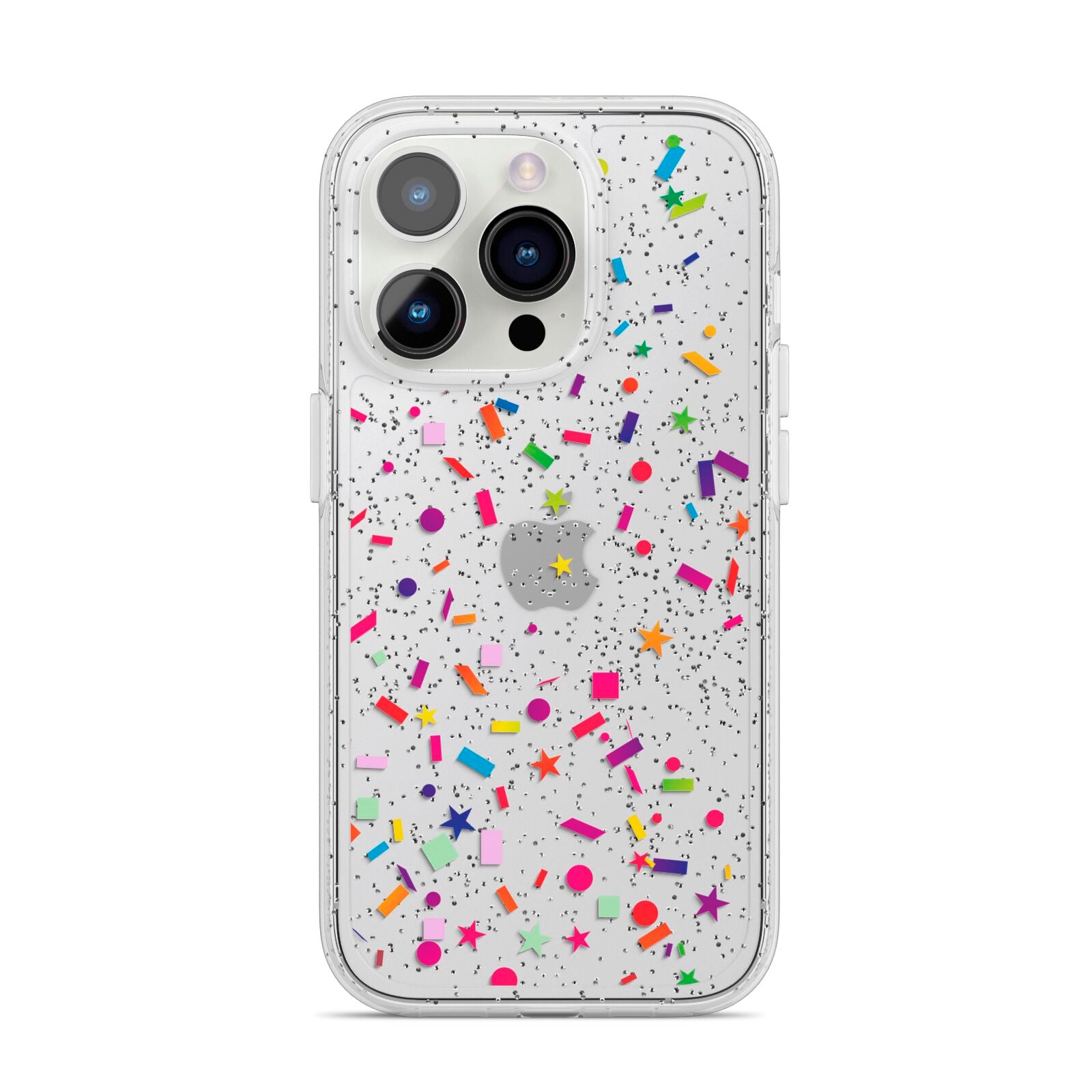 Confetti iPhone 14 Pro Glitter Tough Case Silver
