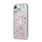 Confetti iPhone 14 Pro Max Glitter Tough Case Silver Angled Image