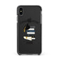 Congratulations Graduate Apple iPhone Xs Max Impact Case Black Edge on Black Phone