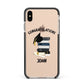 Congratulations Graduate Apple iPhone Xs Max Impact Case Black Edge on Gold Phone